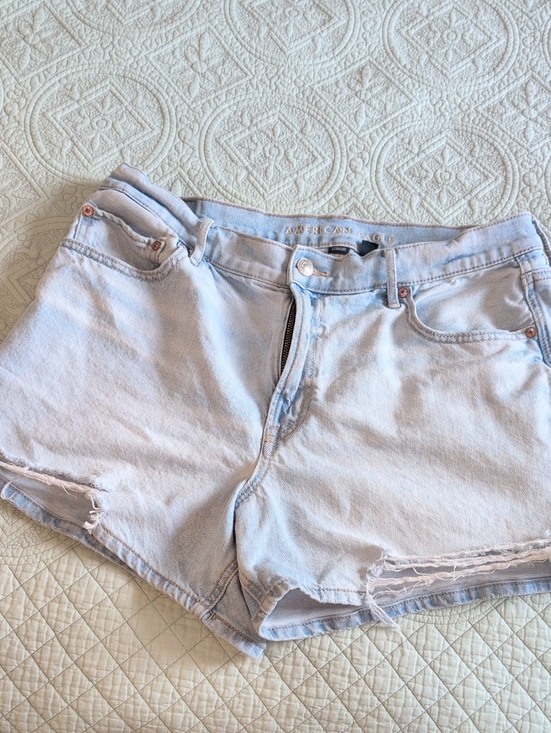 American Eagle Outfitters Pants - American Eagle Outfitters Pale Blue Distressed Denim Shorts